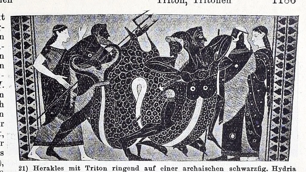 An illustration from Ausführliches Lexikon der griechischen und römischen Mythologie, 1884, leaf 227