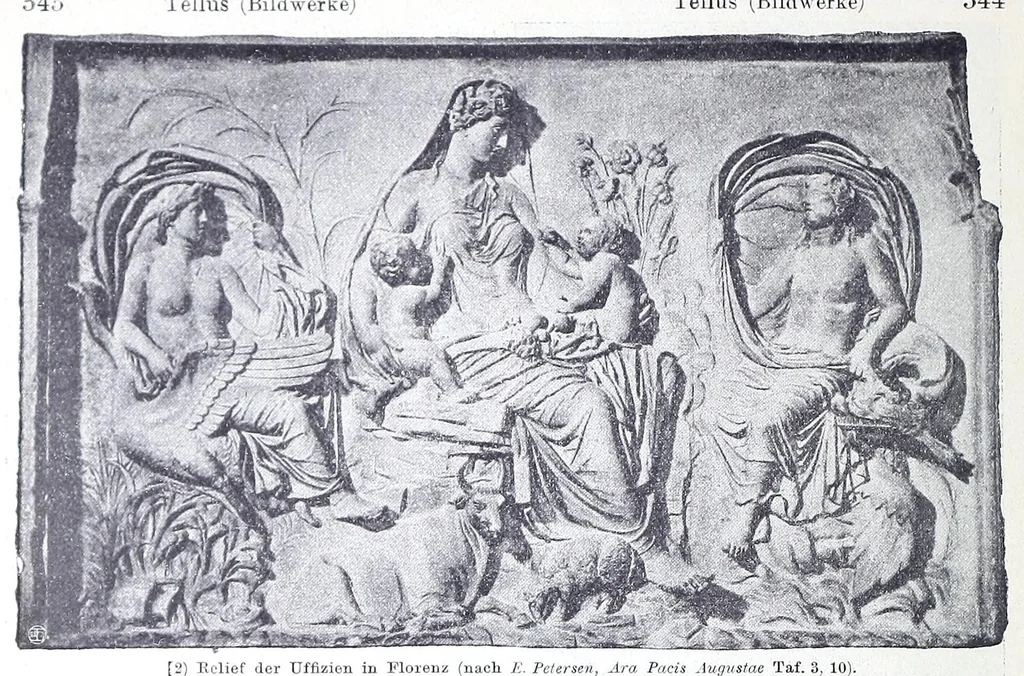 An illustration from Ausführliches Lexikon der griechischen und römischen Mythologie, 1884, leaf 628
