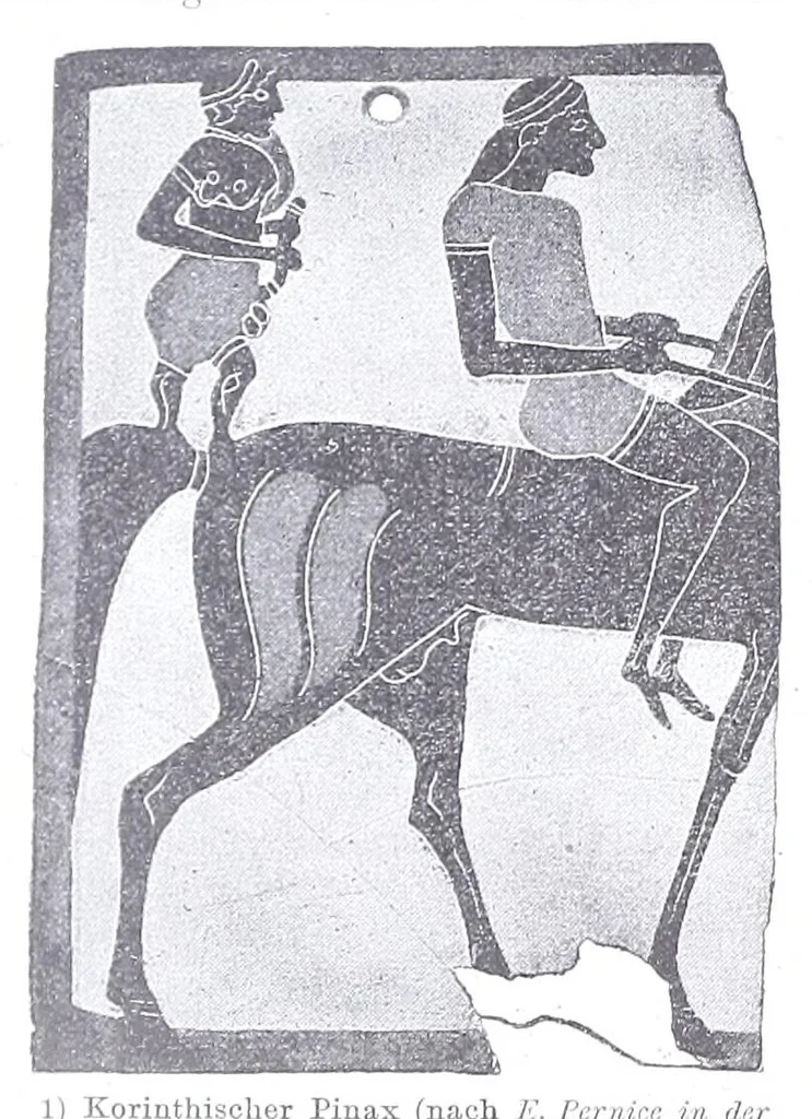 An illustration from Ausführliches Lexikon der griechischen und römischen Mythologie, 1884, leaf 734