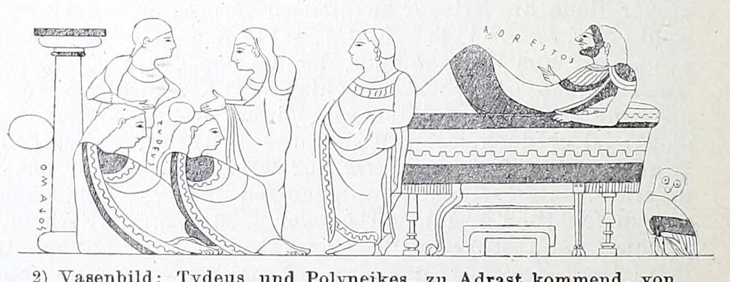 An illustration from Ausführliches Lexikon der griechischen und römischen Mythologie, 1884, leaf 78