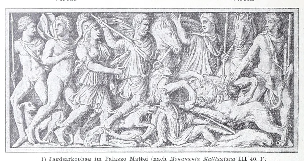 An illustration from Ausführliches Lexikon der griechischen und römischen Mythologie, 1884, leaf 180