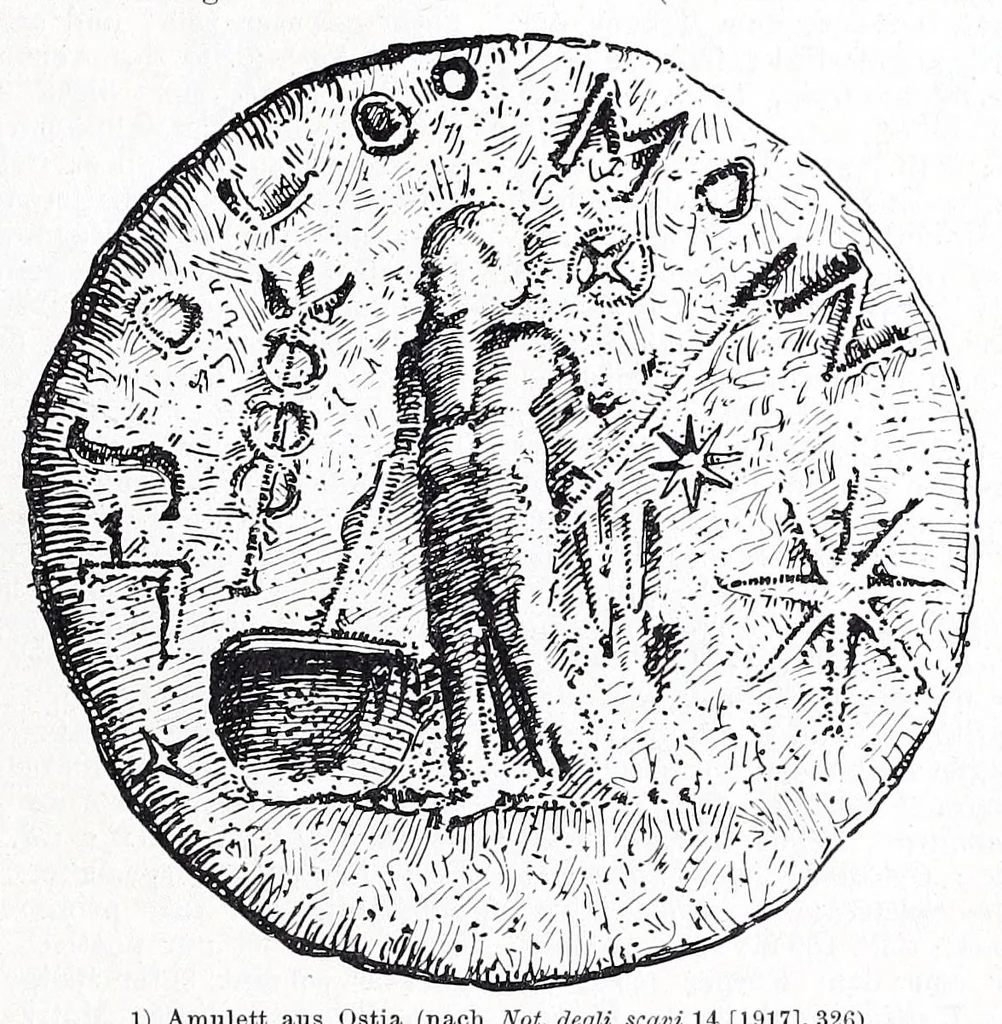 An illustration from Ausführliches Lexikon der griechischen und römischen Mythologie, 1884, leaf 283