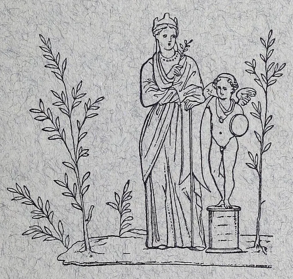 An illustration from Ausführliches Lexikon der griechischen und römischen Mythologie, 1884, leaf 401
