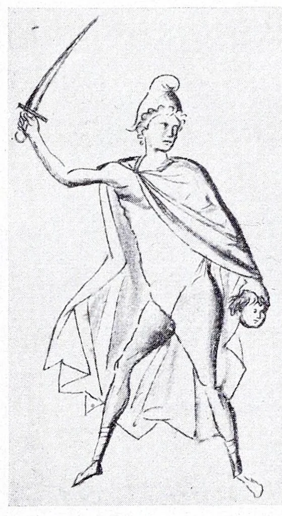 An illustration from Ausführliches Lexikon der griechischen und römischen Mythologie, 1884, leaf 477