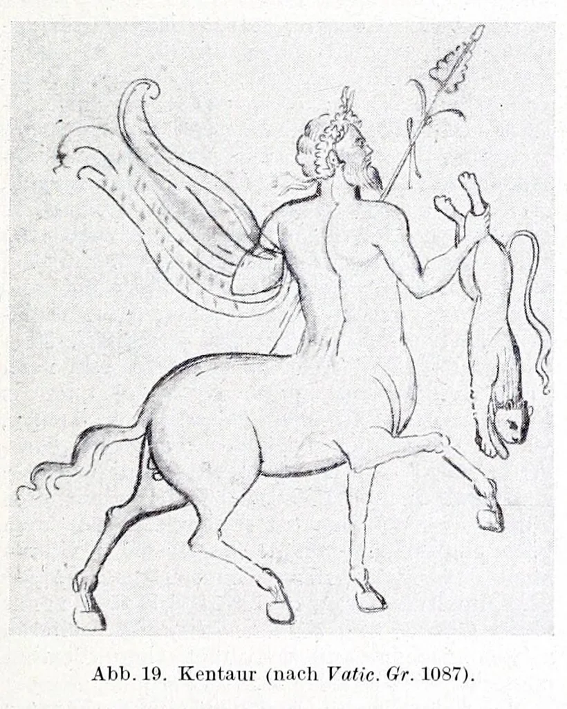 An illustration from Ausführliches Lexikon der griechischen und römischen Mythologie, 1884, leaf 527