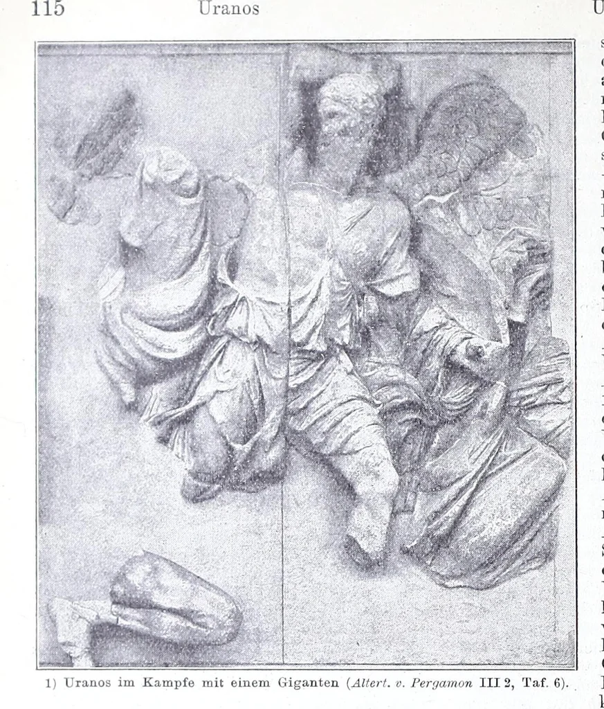 An illustration from Ausführliches Lexikon der griechischen und römischen Mythologie, 1884, leaf 60