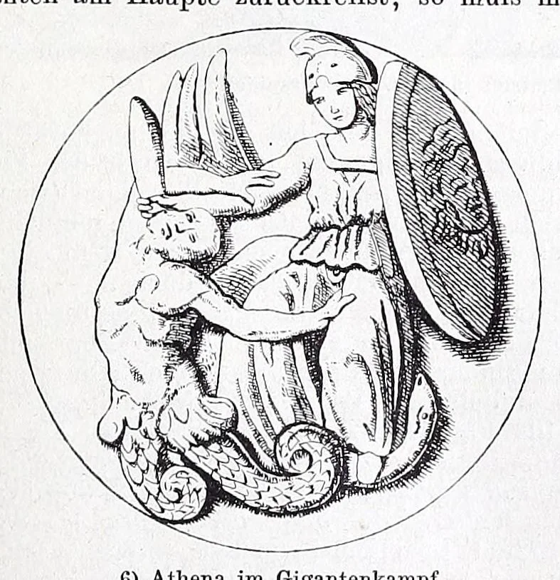 An illustration from Ausführliches Lexikon der griechischen und römischen Mythologie, 1884, leaf 119