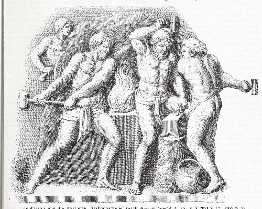 An illustration from Ausführliches Lexikon der griechischen und römischen Mythologie, 1884, leaf 321