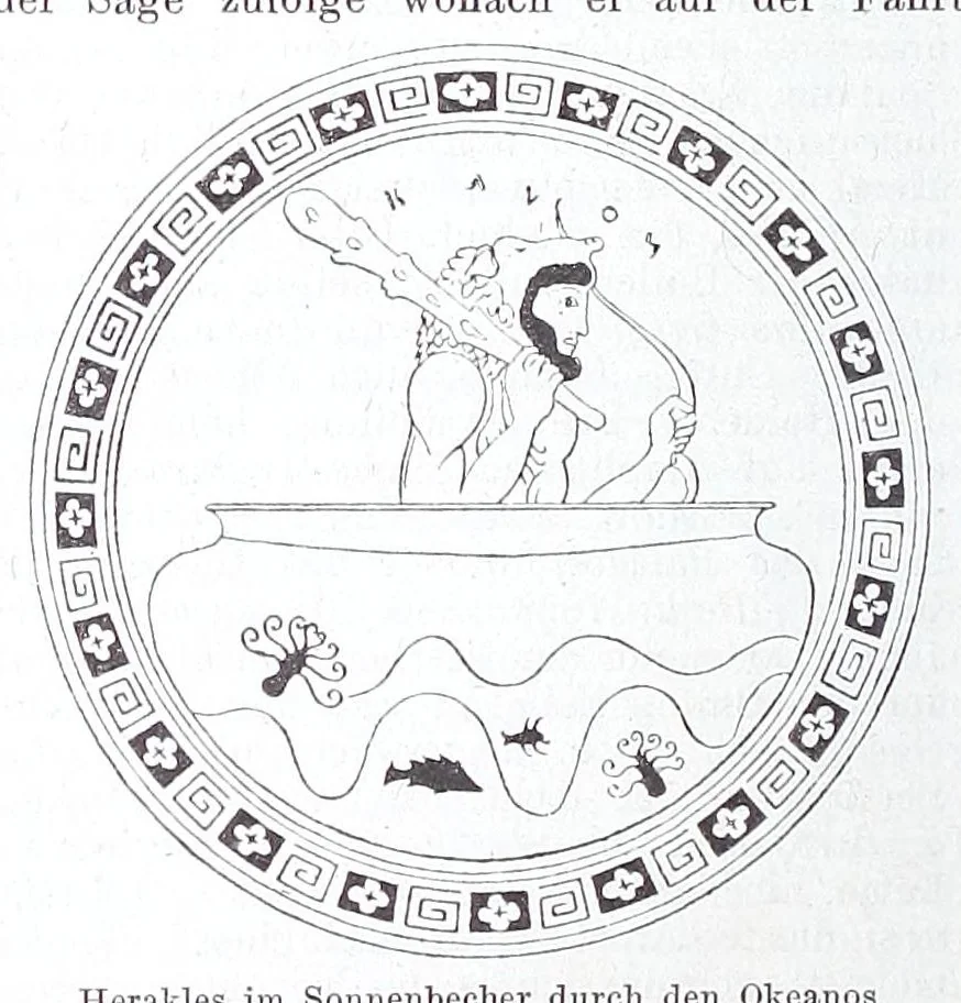 An illustration from Ausführliches Lexikon der griechischen und römischen Mythologie, 1884, leaf 388