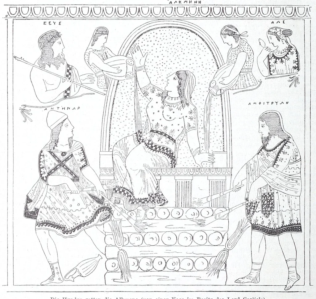 An illustration from Ausführliches Lexikon der griechischen und römischen Mythologie, 1884, leaf 662