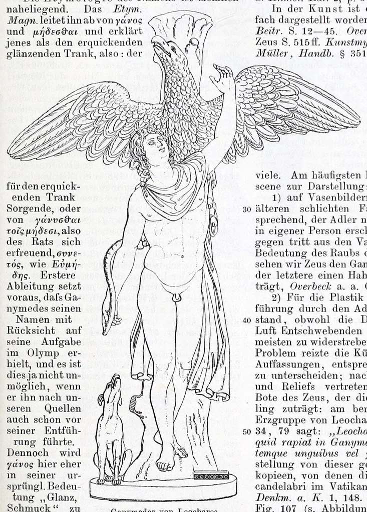 An illustration from Ausführliches Lexikon der griechischen und römischen Mythologie, 1884, leaf 85