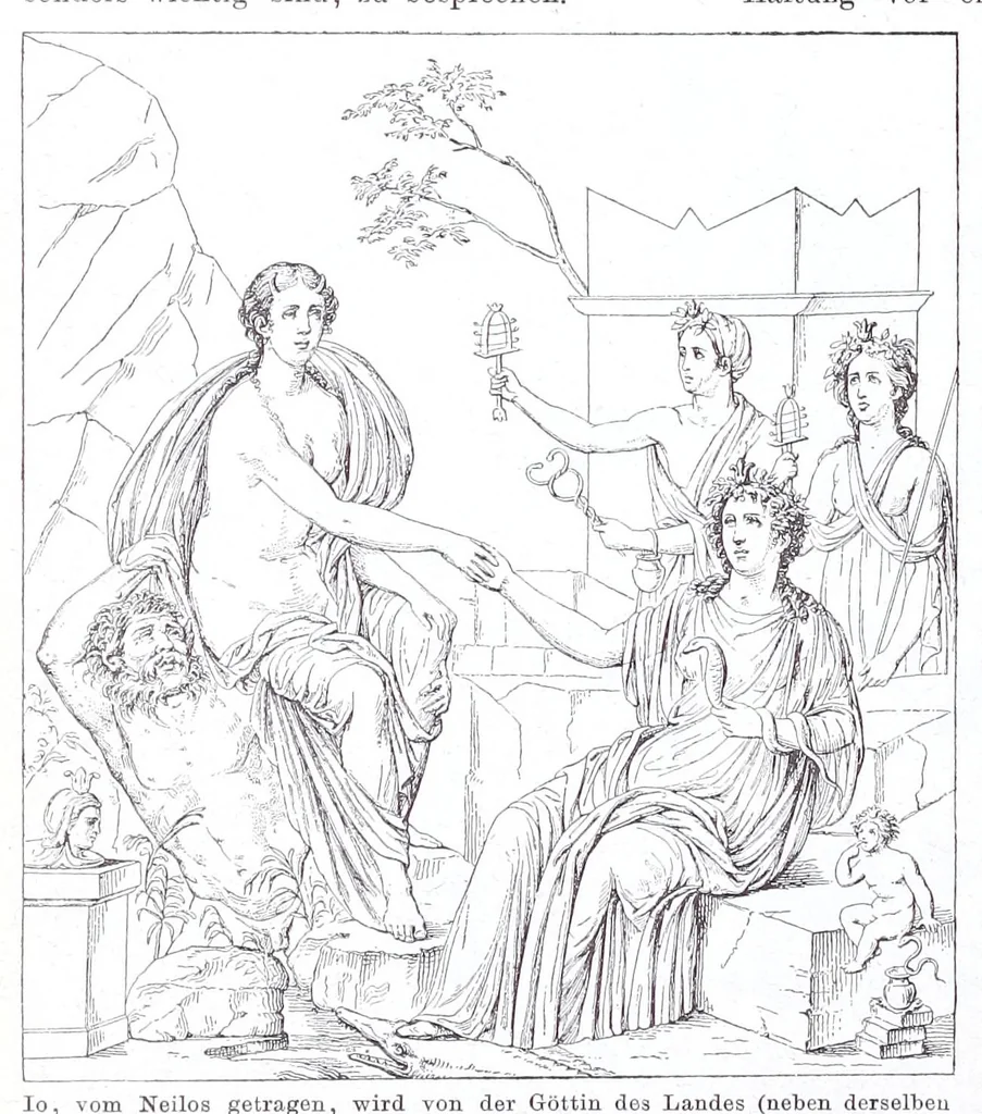 An illustration from Ausführliches Lexikon der griechischen und römischen Mythologie, 1884, leaf 148