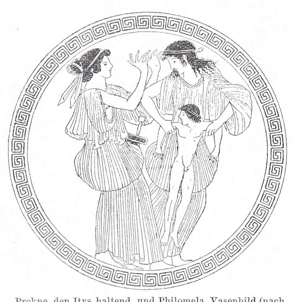 An illustration from Ausführliches Lexikon der griechischen und römischen Mythologie, 1884, leaf 296