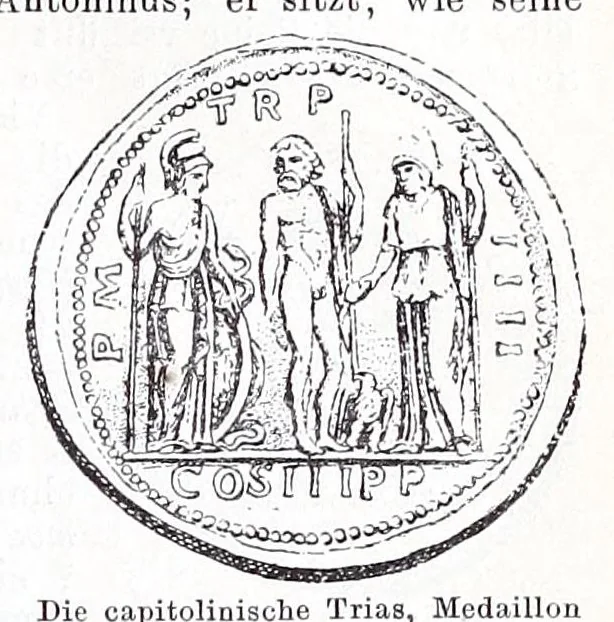 An illustration from Ausführliches Lexikon der griechischen und römischen Mythologie, 1884, leaf 389