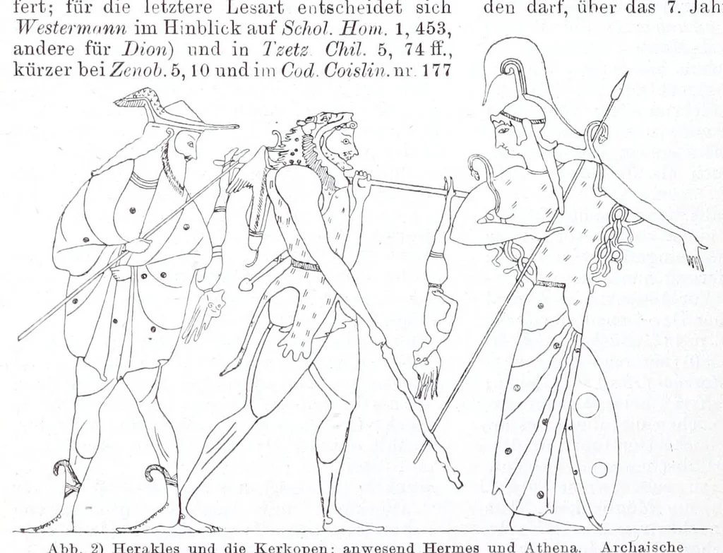 An illustration from Ausführliches Lexikon der griechischen und römischen Mythologie, 1884, leaf 592