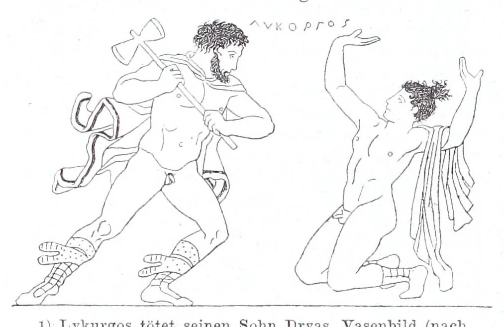 An illustration from Ausführliches Lexikon der griechischen und römischen Mythologie, 1884, leaf 218