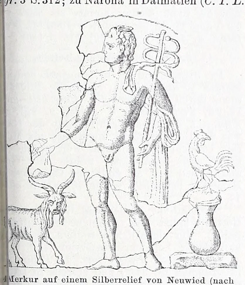An illustration from Ausführliches Lexikon der griechischen und römischen Mythologie, 1884, leaf 533