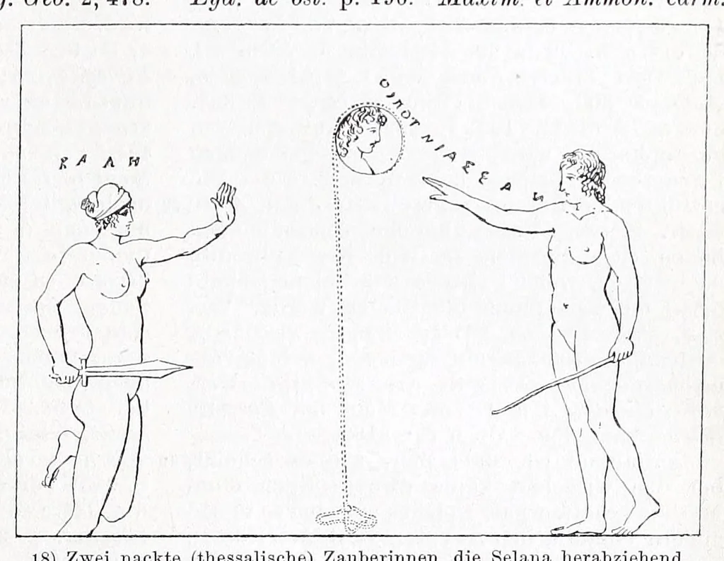 An illustration from Ausführliches Lexikon der griechischen und römischen Mythologie, 1884, leaf 701