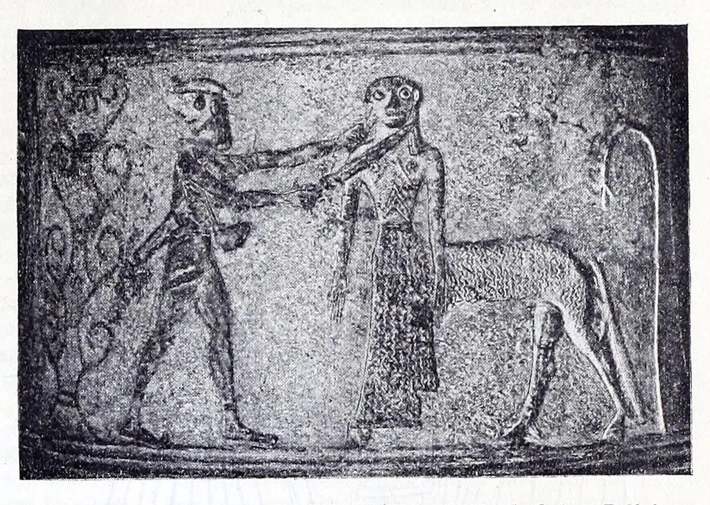 An illustration from Ausführliches Lexikon der griechischen und römischen Mythologie, 1884, leaf 303