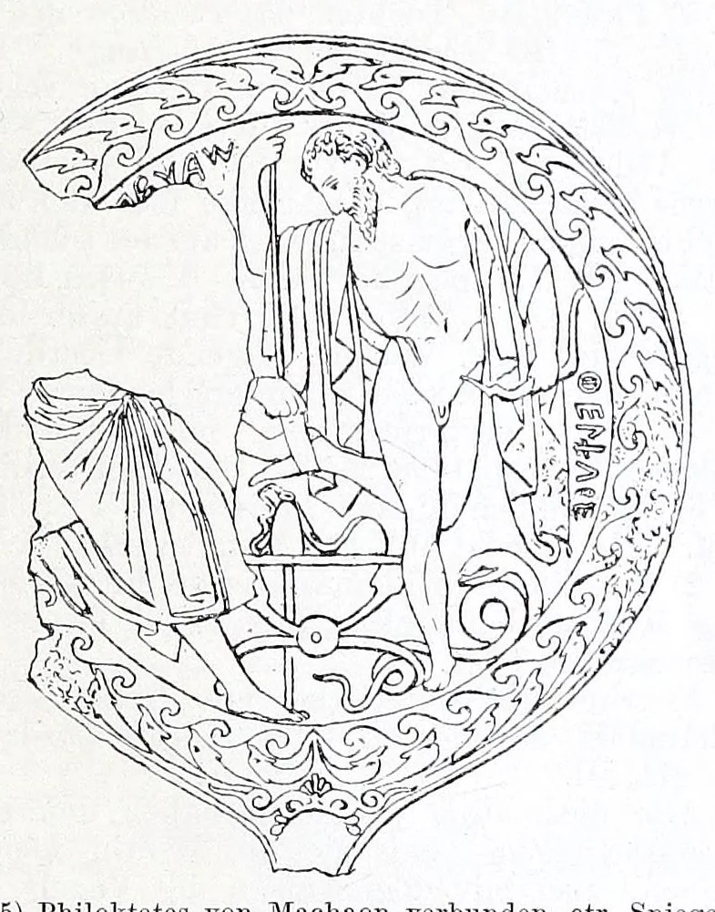 An illustration from Ausführliches Lexikon der griechischen und römischen Mythologie, 1884, leaf 457