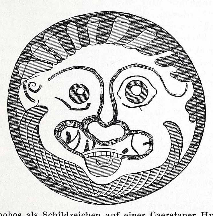 An illustration from Ausführliches Lexikon der griechischen und römischen Mythologie, 1884, leaf 479