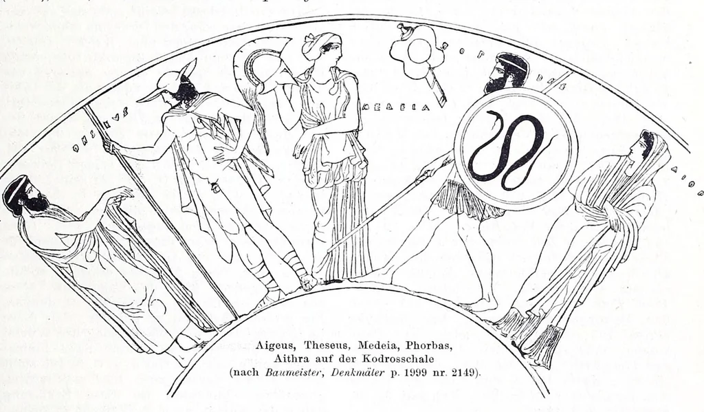 An illustration from Ausführliches Lexikon der griechischen und römischen Mythologie, 1884, leaf 499