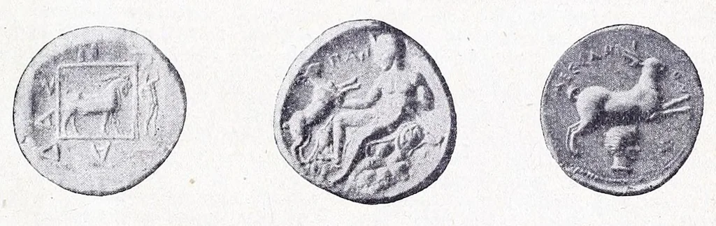 An illustration from Ausführliches Lexikon der griechischen und römischen Mythologie, 1884, leaf 5
