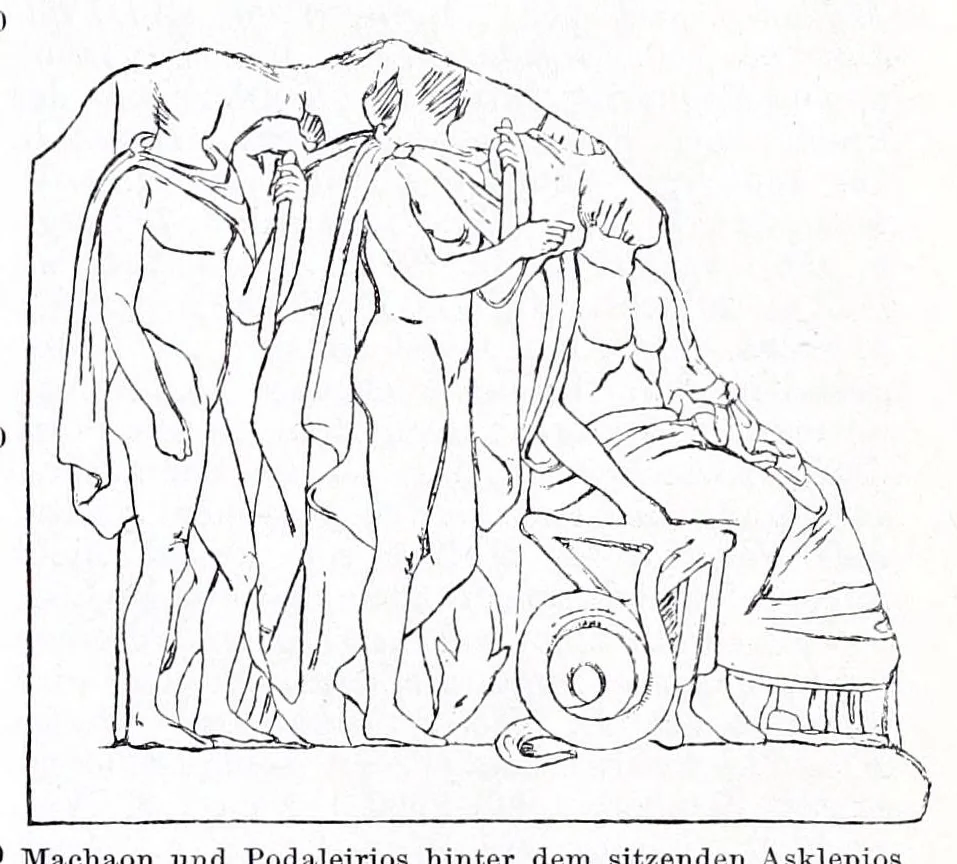 An illustration from Ausführliches Lexikon der griechischen und römischen Mythologie, 1884, leaf 579