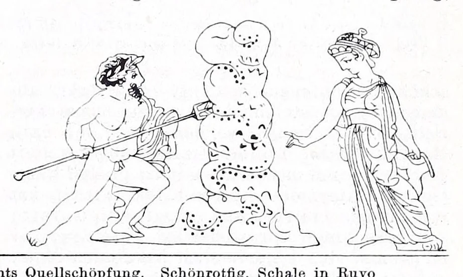 An illustration from Ausführliches Lexikon der griechischen und römischen Mythologie, 1884, leaf 719