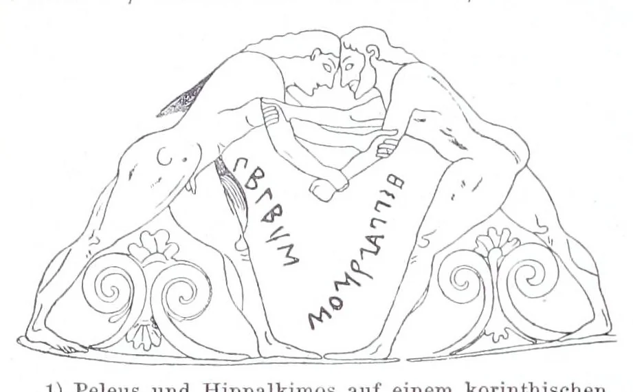 An illustration from Ausführliches Lexikon der griechischen und römischen Mythologie, 1884, leaf 96