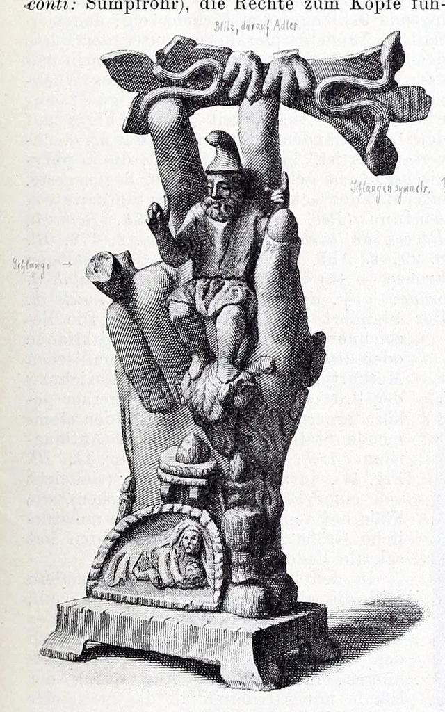 An illustration from Ausführliches Lexikon der griechischen und römischen Mythologie, 1884, leaf 131