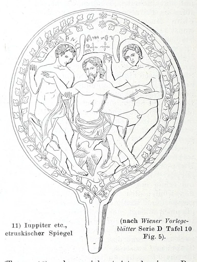 An illustration from Ausführliches Lexikon der griechischen und römischen Mythologie, 1884, leaf 202