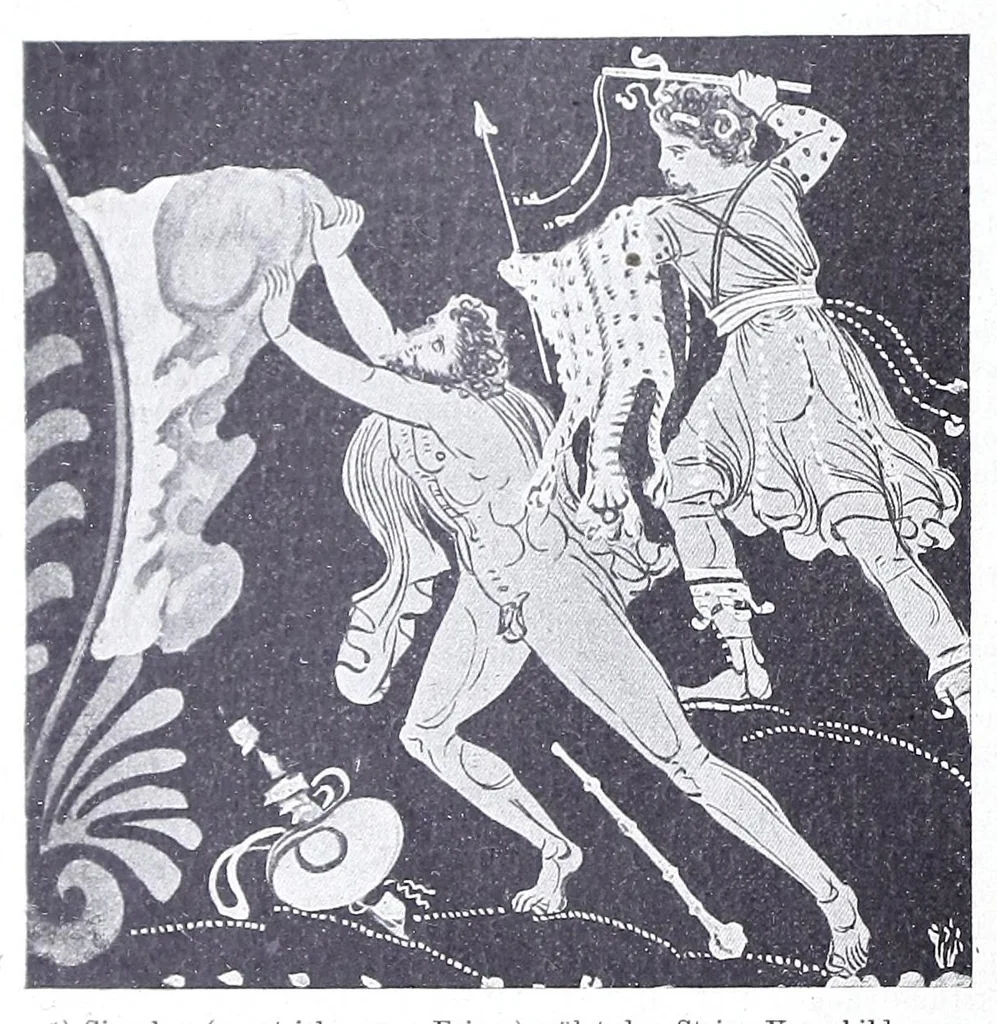 An illustration from Ausführliches Lexikon der griechischen und römischen Mythologie, 1884, leaf 426
