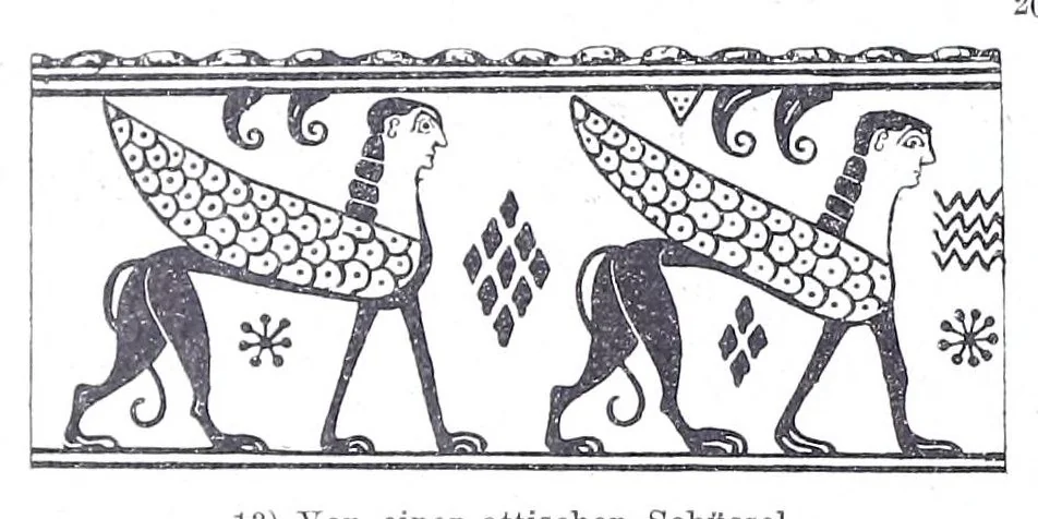 An illustration from Ausführliches Lexikon der griechischen und römischen Mythologie, 1884, leaf 708