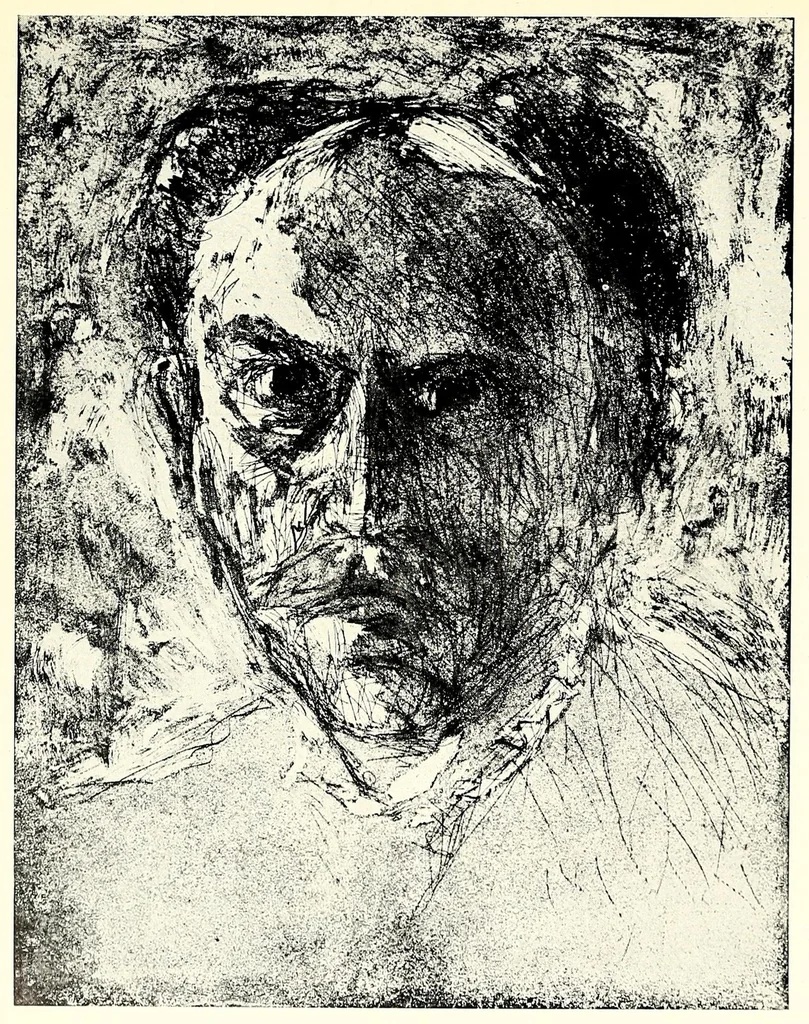 An illustration from Ausgewählte Graphik des deutschen Expressionismus, 1905-1920 : E. Heckel, E.L. Kirchner, K. Schmidt-Rottluff ... aus der graphischen Sammlung des Museums Folkwang Essen, 1900, leaf 72