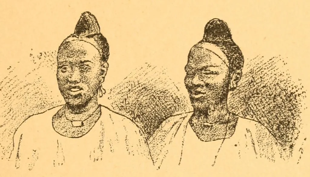 An illustration from Au Soudan : excursion dans l'Ouest africain, 1898, leaf 73