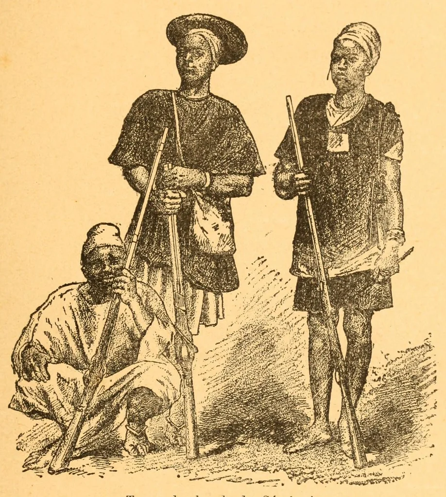 An illustration from Au Soudan : excursion dans l'Ouest africain, 1898, leaf 87
