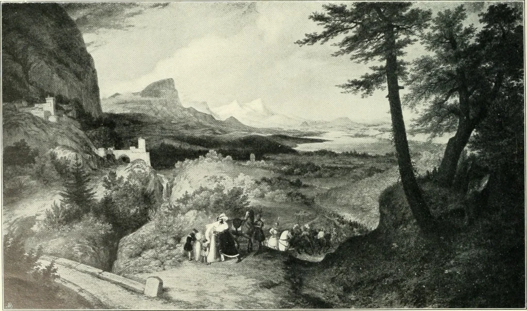 An illustration from Ausstellung deutscher Kunst aus der Zeit von 1775-1875 in der Königlichen Nationalgalerie, Berlin 1906. Herausgegeben vom Vorstand der Deutschen Jahrhundertausstellung. Mit einleitendem Text von Hugo von Tschudi, 1906, leaf 103