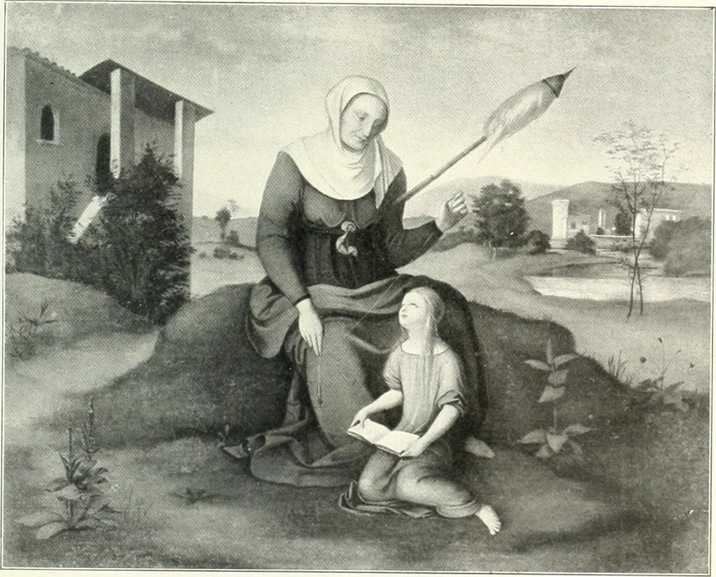 An illustration from Ausstellung deutscher Kunst aus der Zeit von 1775-1875 in der Königlichen Nationalgalerie, Berlin 1906. Herausgegeben vom Vorstand der Deutschen Jahrhundertausstellung. Mit einleitendem Text von Hugo von Tschudi, 1906, leaf 104