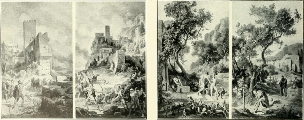 An illustration from Ausstellung deutscher Kunst aus der Zeit von 1775-1875 in der Königlichen Nationalgalerie, Berlin 1906. Herausgegeben vom Vorstand der Deutschen Jahrhundertausstellung. Mit einleitendem Text von Hugo von Tschudi, 1906, leaf 105