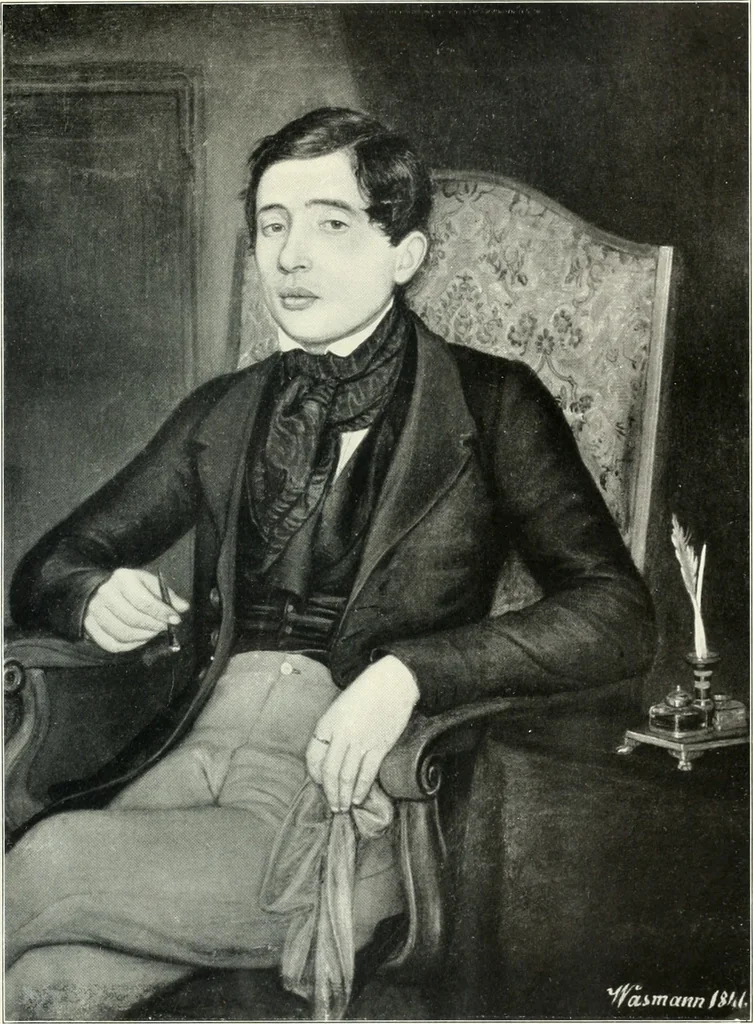 An illustration from Ausstellung deutscher Kunst aus der Zeit von 1775-1875 in der Königlichen Nationalgalerie, Berlin 1906. Herausgegeben vom Vorstand der Deutschen Jahrhundertausstellung. Mit einleitendem Text von Hugo von Tschudi, 1906, leaf 116