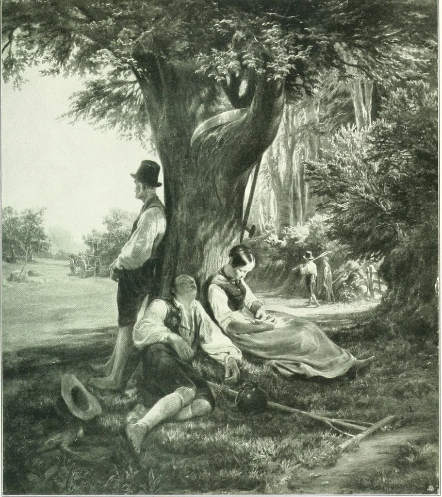 An illustration from Ausstellung deutscher Kunst aus der Zeit von 1775-1875 in der Königlichen Nationalgalerie, Berlin 1906. Herausgegeben vom Vorstand der Deutschen Jahrhundertausstellung. Mit einleitendem Text von Hugo von Tschudi, 1906, leaf 130