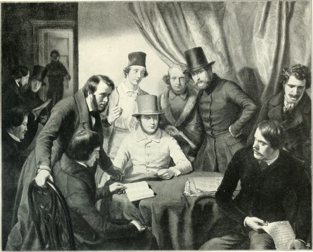 An illustration from Ausstellung deutscher Kunst aus der Zeit von 1775-1875 in der Königlichen Nationalgalerie, Berlin 1906. Herausgegeben vom Vorstand der Deutschen Jahrhundertausstellung. Mit einleitendem Text von Hugo von Tschudi, 1906, leaf 132