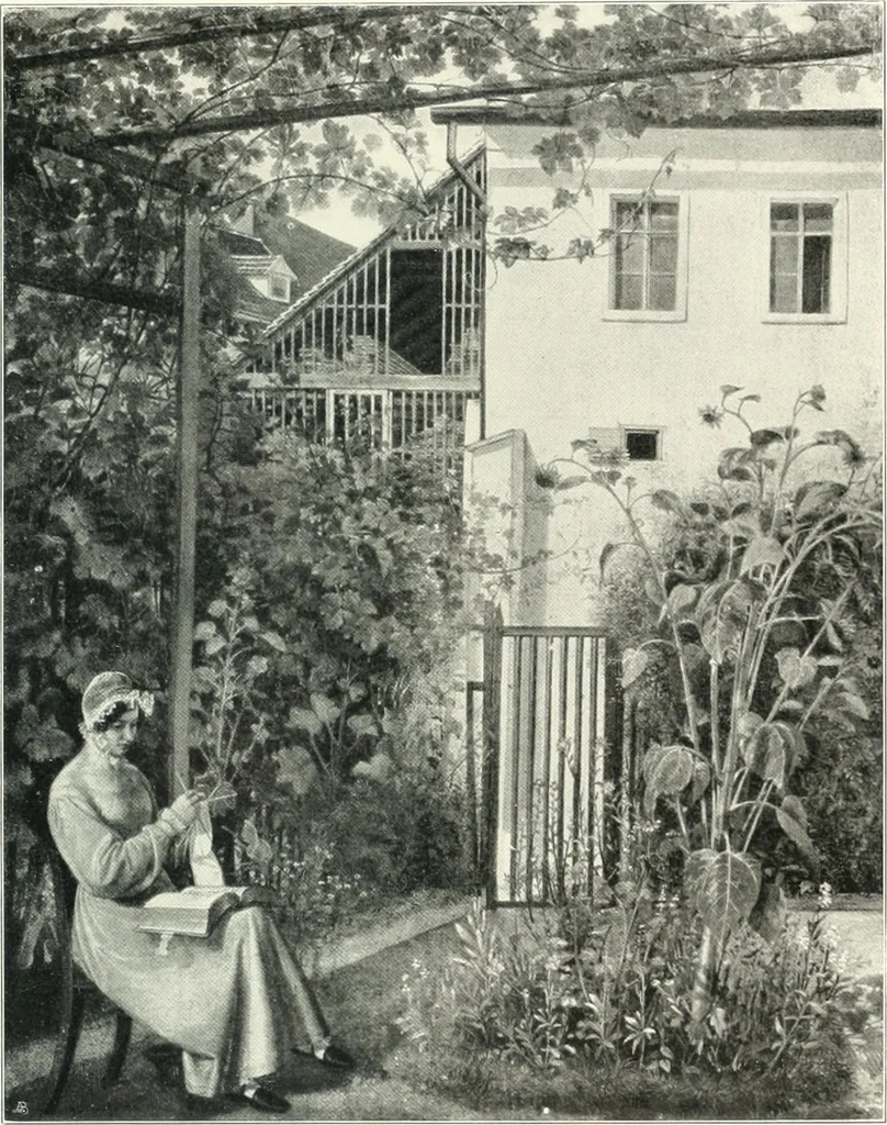 An illustration from Ausstellung deutscher Kunst aus der Zeit von 1775-1875 in der Königlichen Nationalgalerie, Berlin 1906. Herausgegeben vom Vorstand der Deutschen Jahrhundertausstellung. Mit einleitendem Text von Hugo von Tschudi, 1906, leaf 140