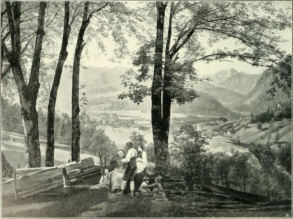 An illustration from Ausstellung deutscher Kunst aus der Zeit von 1775-1875 in der Königlichen Nationalgalerie, Berlin 1906. Herausgegeben vom Vorstand der Deutschen Jahrhundertausstellung. Mit einleitendem Text von Hugo von Tschudi, 1906, leaf 147