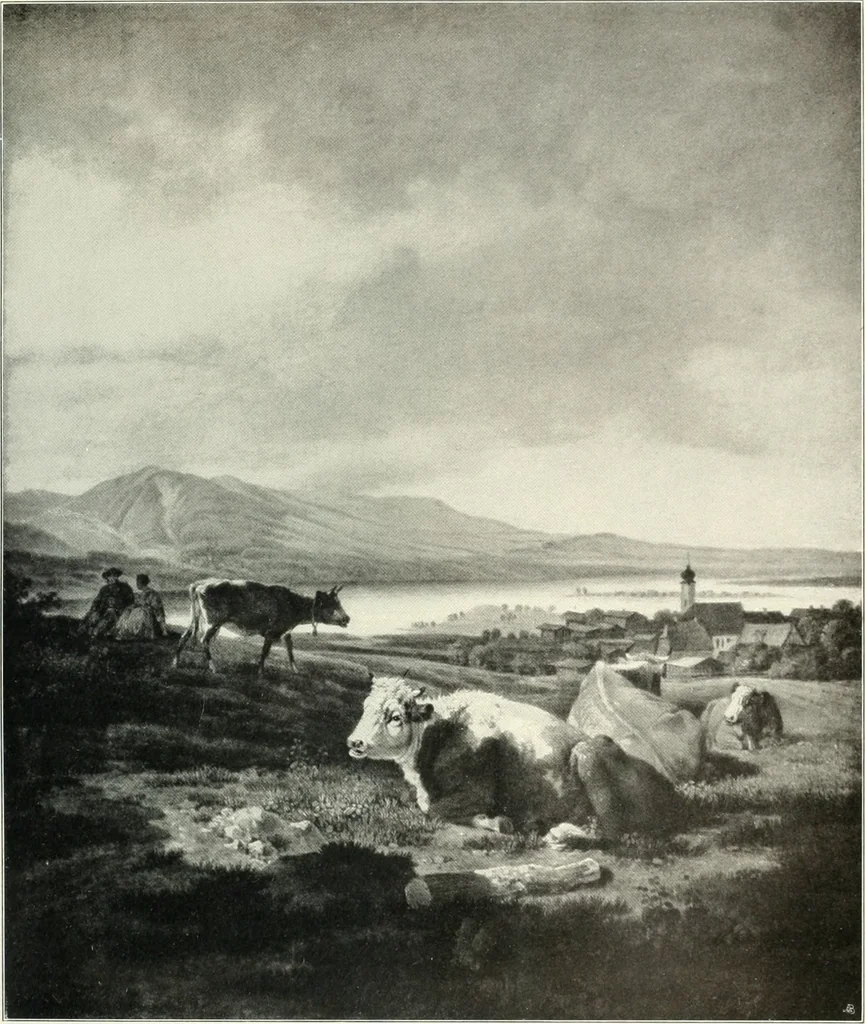 An illustration from Ausstellung deutscher Kunst aus der Zeit von 1775-1875 in der Königlichen Nationalgalerie, Berlin 1906. Herausgegeben vom Vorstand der Deutschen Jahrhundertausstellung. Mit einleitendem Text von Hugo von Tschudi, 1906, leaf 172