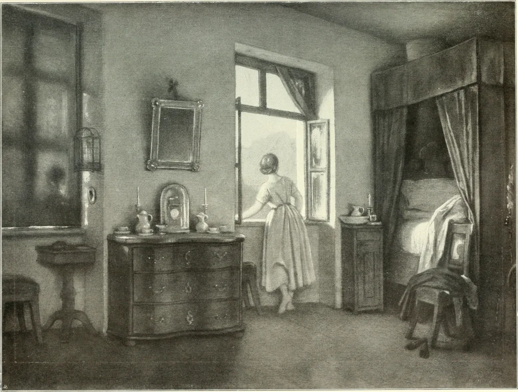 An illustration from Ausstellung deutscher Kunst aus der Zeit von 1775-1875 in der Königlichen Nationalgalerie, Berlin 1906. Herausgegeben vom Vorstand der Deutschen Jahrhundertausstellung. Mit einleitendem Text von Hugo von Tschudi, 1906, leaf 180