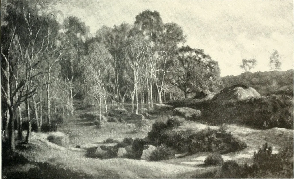 An illustration from Ausstellung deutscher Kunst aus der Zeit von 1775-1875 in der Königlichen Nationalgalerie, Berlin 1906. Herausgegeben vom Vorstand der Deutschen Jahrhundertausstellung. Mit einleitendem Text von Hugo von Tschudi, 1906, leaf 196