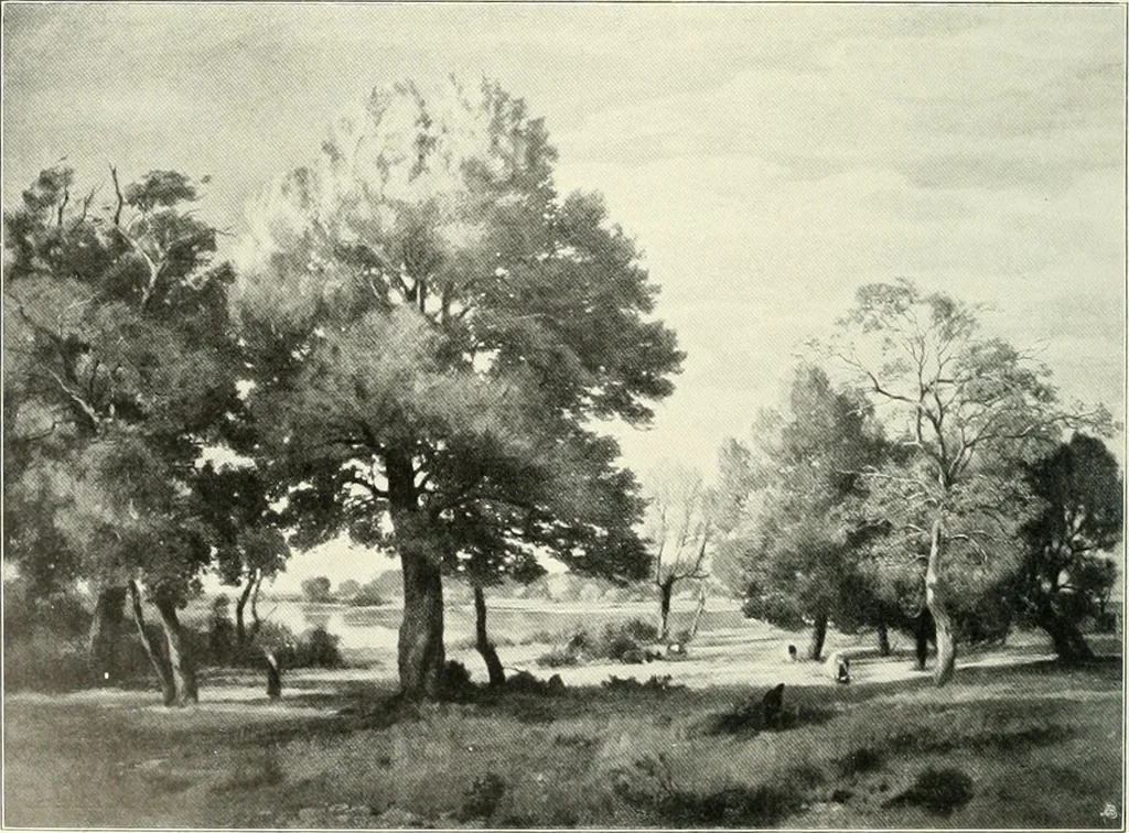 An illustration from Ausstellung deutscher Kunst aus der Zeit von 1775-1875 in der Königlichen Nationalgalerie, Berlin 1906. Herausgegeben vom Vorstand der Deutschen Jahrhundertausstellung. Mit einleitendem Text von Hugo von Tschudi, 1906, leaf 201