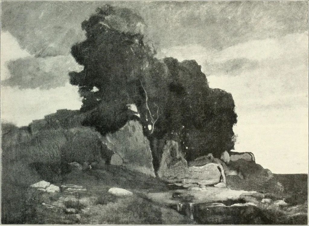 An illustration from Ausstellung deutscher Kunst aus der Zeit von 1775-1875 in der Königlichen Nationalgalerie, Berlin 1906. Herausgegeben vom Vorstand der Deutschen Jahrhundertausstellung. Mit einleitendem Text von Hugo von Tschudi, 1906, leaf 202